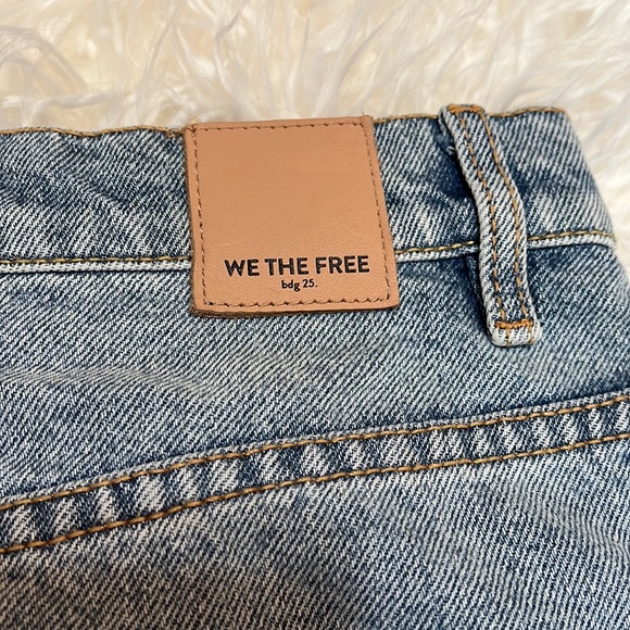 π₯³HPπ₯³ Free People Brea Cutoff Mini Skirt in Mile High Blue - Picture 7 of 10